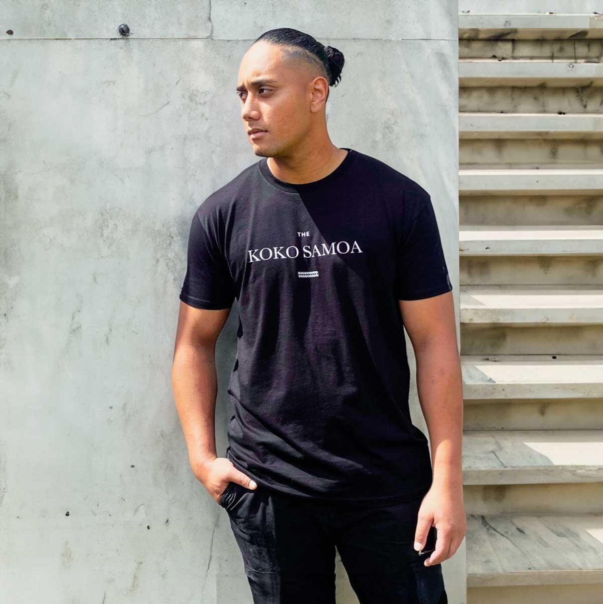 Black unisex heavy tee from The Brand Classic by The Print Bar, featuring a comfortable fit and durable cotton fabric.