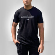Black unisex heavy tee by The Print Bar, featuring classic design, ideal for casual wear, in AU/NZ sizing.
