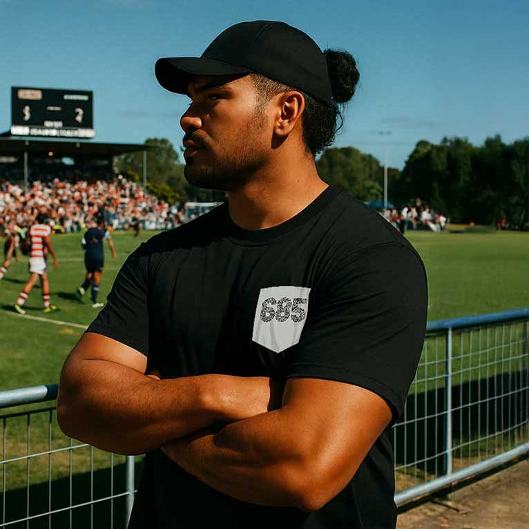 Soft Unisex Tee - '685 Pocket' Print - AU/NZ - The Koko Samoa