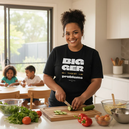 Soft Unisex Tee - Bigger Than Problems - Personalised - AU/NZ