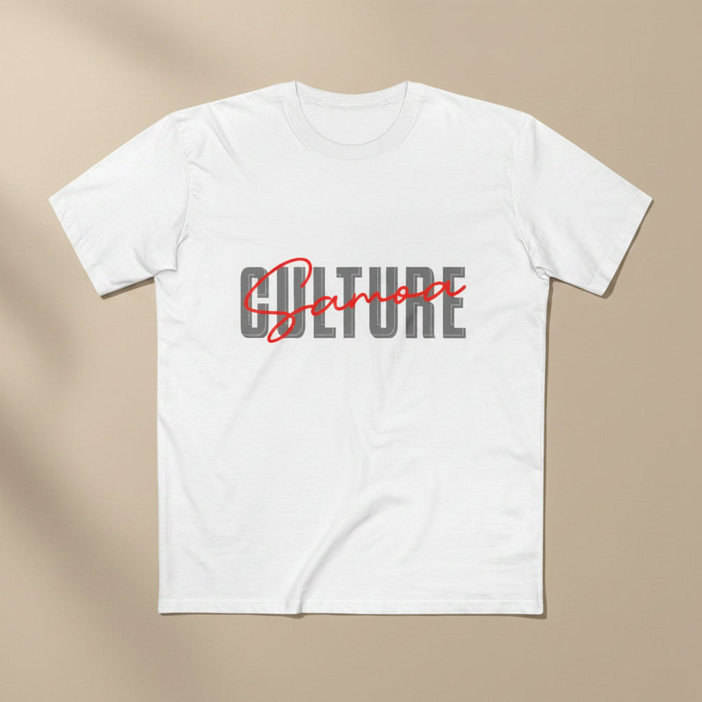 Soft unisex Samoa Culture T-shirt, featuring a comfortable fit and detailed Samoa-inspired design.