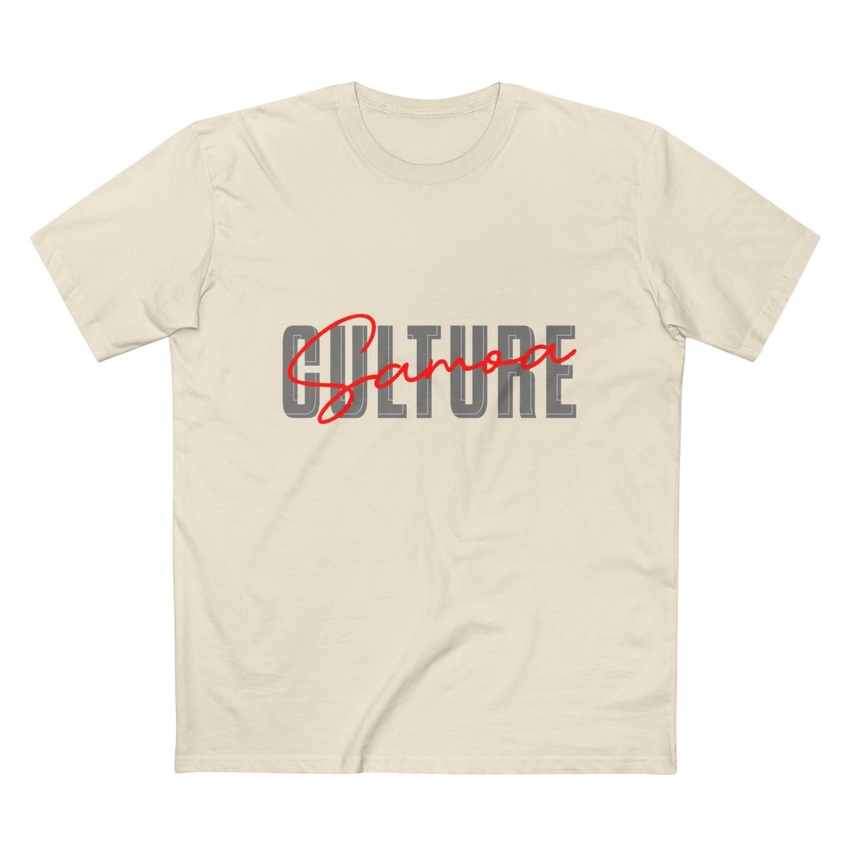 Soft unisex Samoa culture tee by The Print Bar, featuring a comfortable fit and Samoa-inspired design in army green.