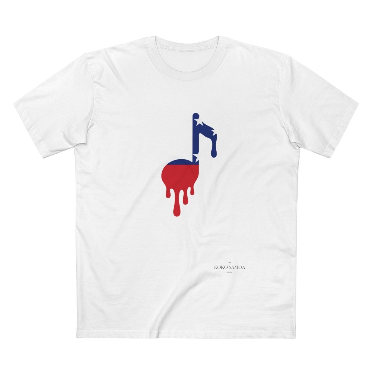 Soft unisex Samoan Note T-shirt by The Print Bar featuring athletic heather fabric and a comfortable fit.