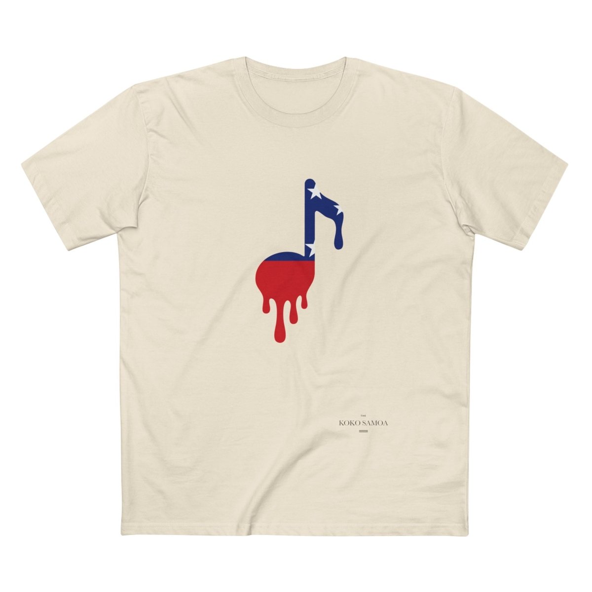 Soft unisex Samoan Note T-shirt by The Print Bar, featuring athletic heather fabric and a comfortable fit.