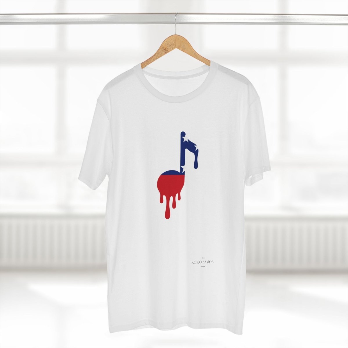 Soft unisex Samoan Note T-shirt by The Print Bar in athletic heather, featuring a comfortable fit and cultural design.