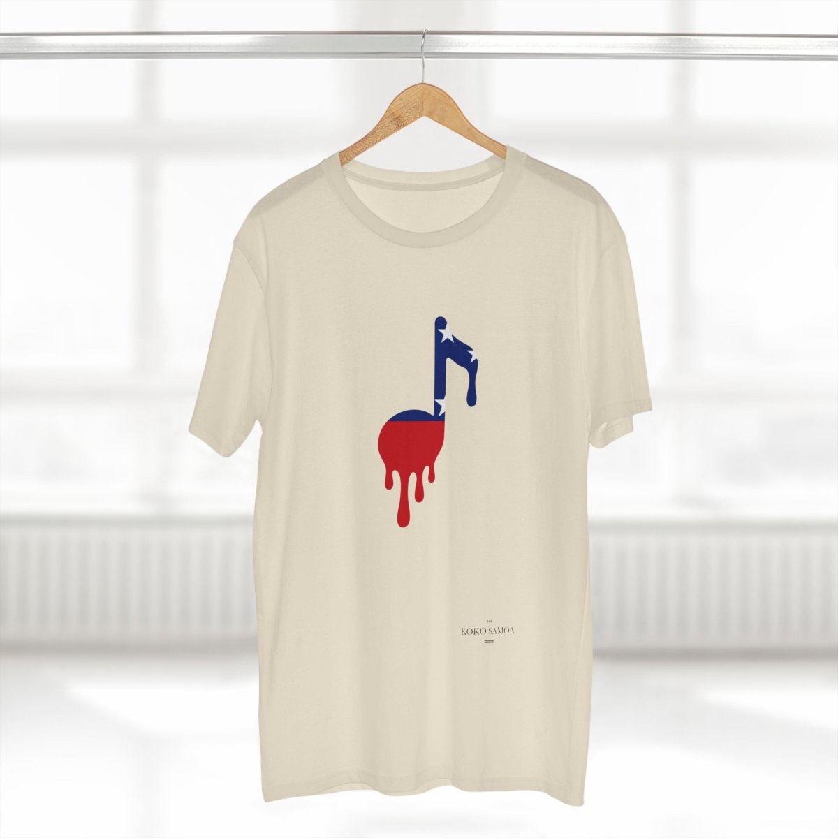 Soft unisex Samoan Note T-shirt by The Print Bar, athletic heather fabric, casual fit, ideal for everyday wear.