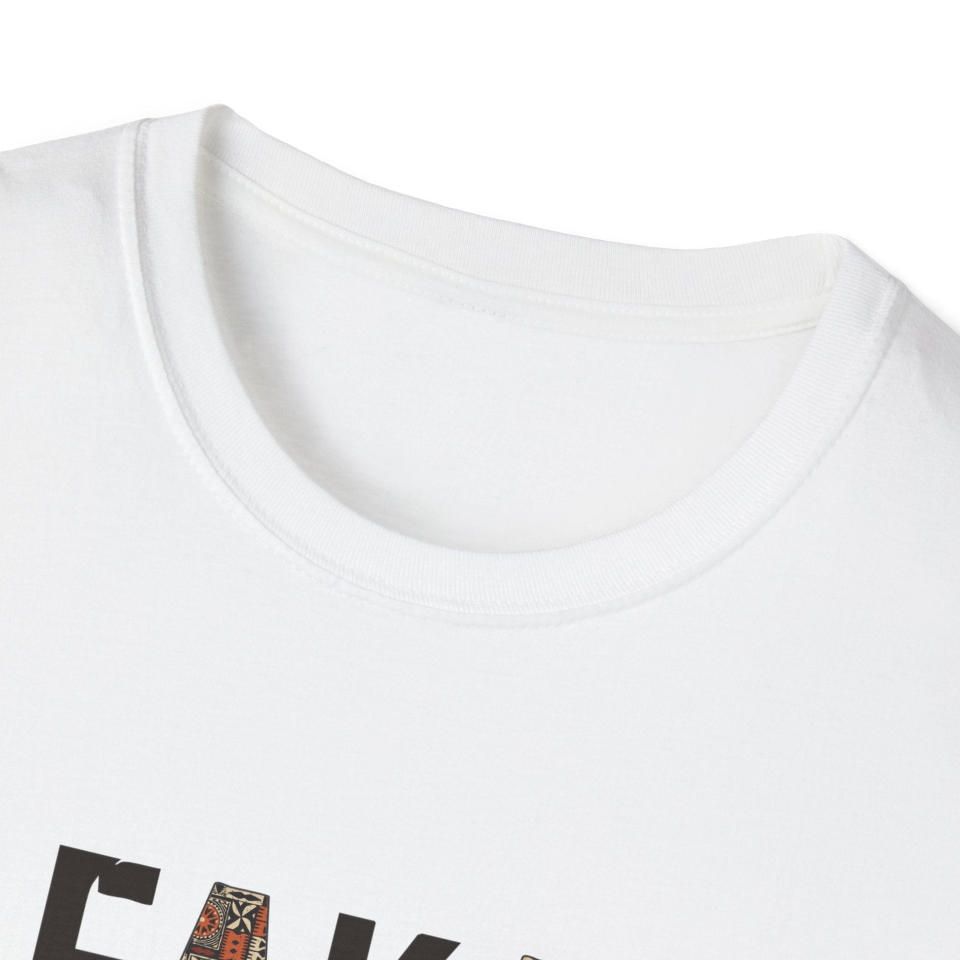 Charcoal unisex soft tee featuring the Afakasi design, comfortable fit for all genders in AU/NZ.