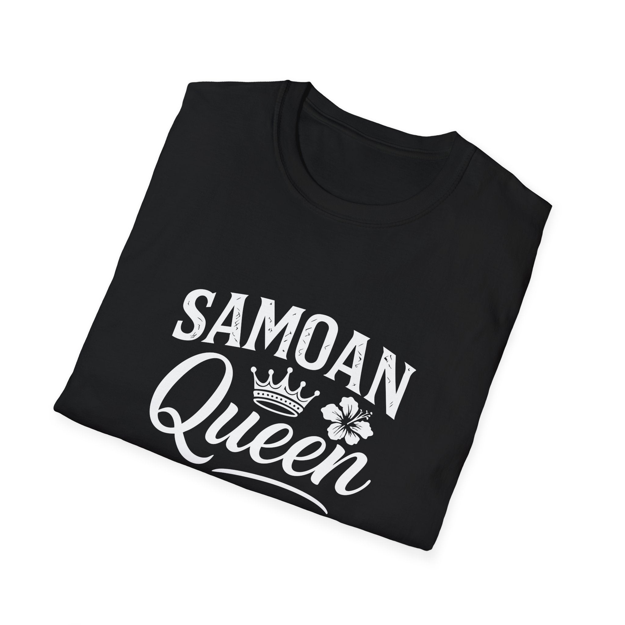 Charcoal unisex soft tee from The Print Bar featuring a design inspired by Samoan Queen for AU/NZ sizes.