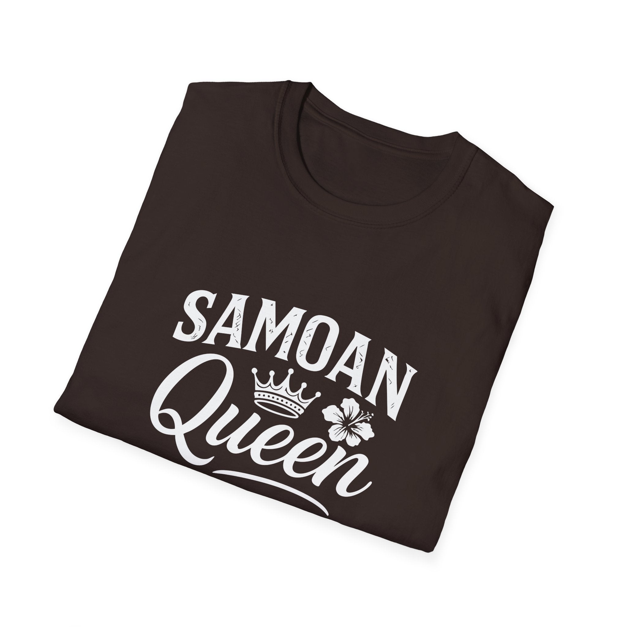 Charcoal soft unisex tee by The Print Bar featuring a Samoan Queen AU/NZ design on the front.