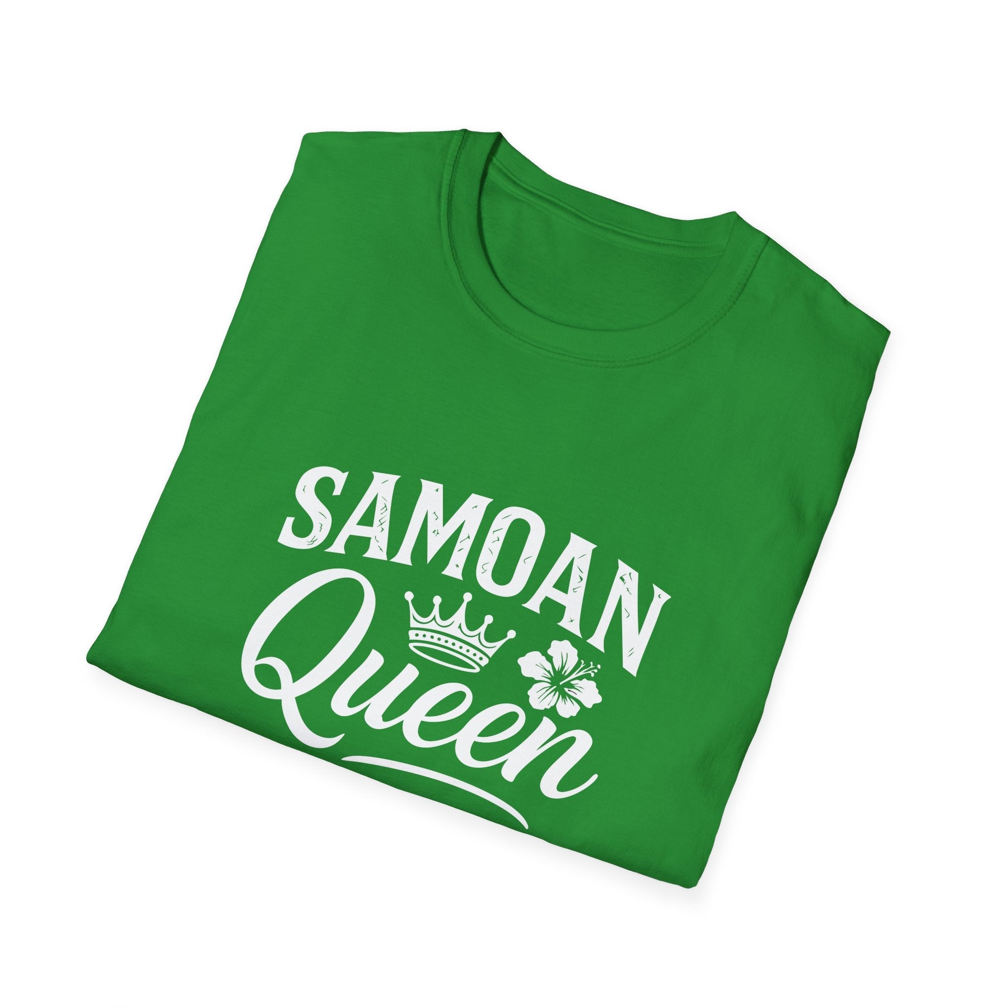 Charcoal soft unisex tee by The Print Bar featuring a Samoan Queen AU/NZ design on the front.