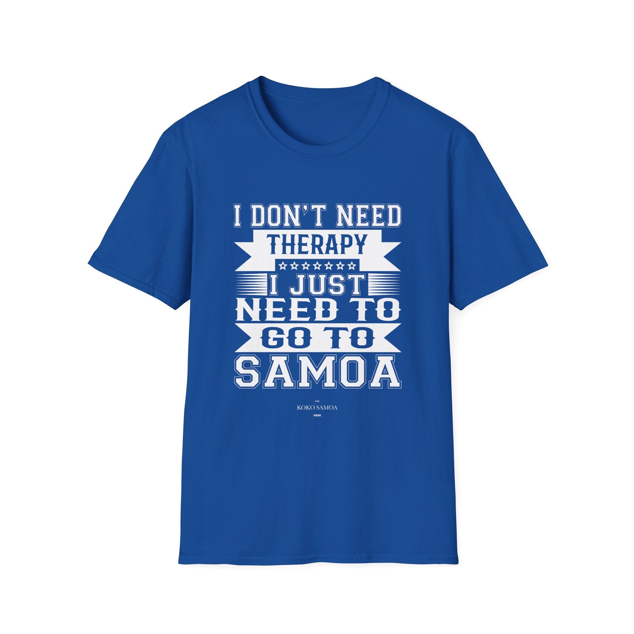 Charcoal unisex soft tee by The Print Bar featuring Samoan Therapy design, perfect for casual wear in AU/NZ.