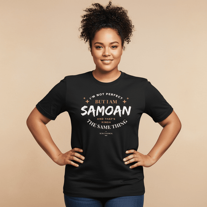 Soft Unisex Tee - Not Perfect But Samoan - Personalised - AU/NZ - The Koko Samoa
