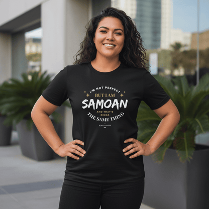 Soft Unisex Tee - Not Perfect But Samoan - Personalised - AU/NZ - The Koko Samoa