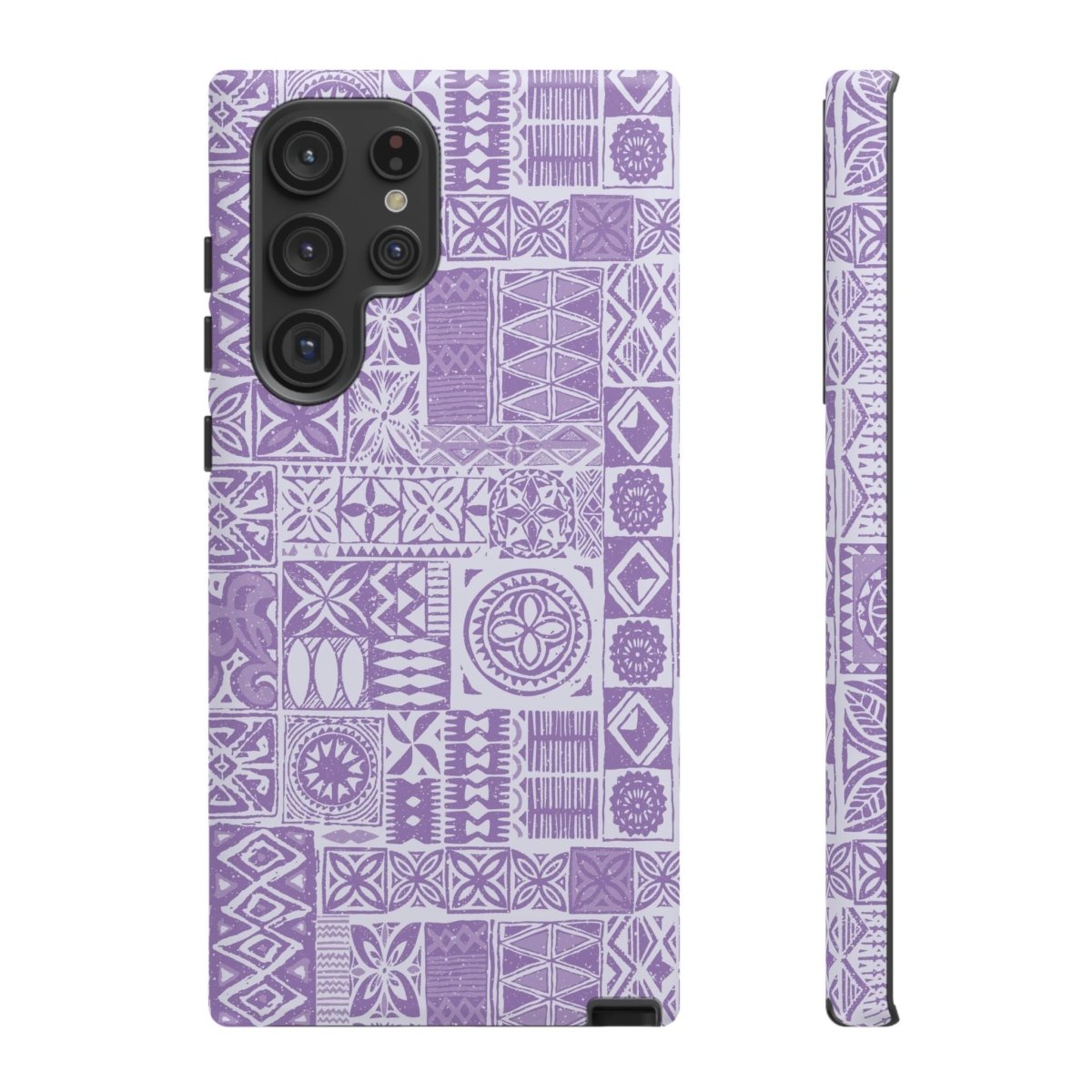 Lavender Elei Tough Phone Case for iPhone 17, glossy protective cover with floral design for AU, NZ, and US models.