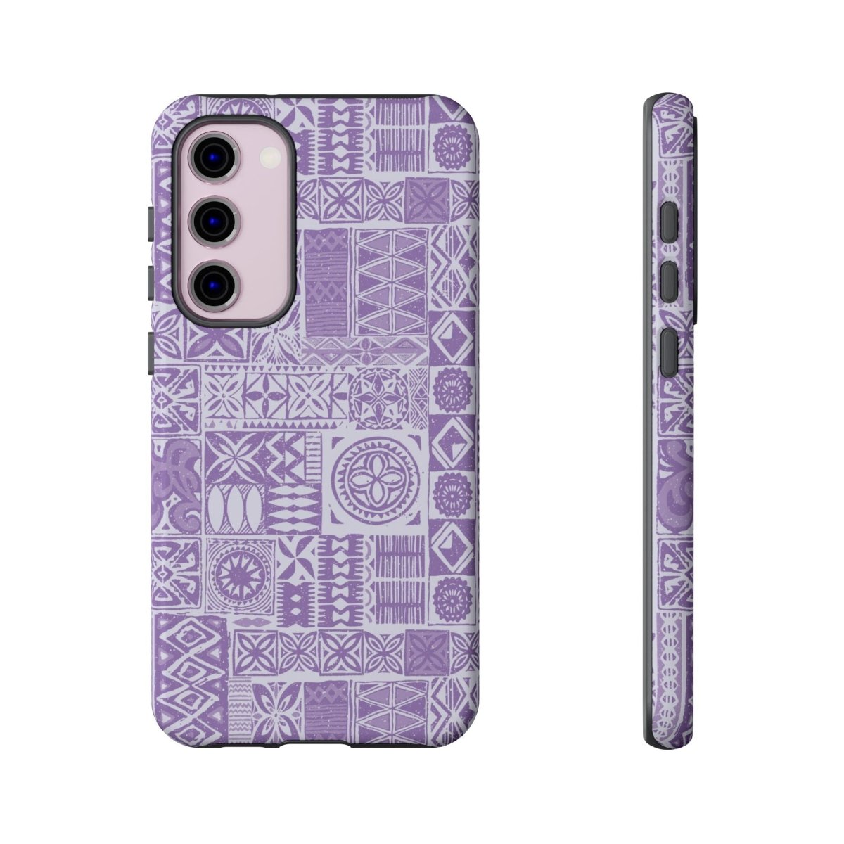 Lavender Elei tough phone case for iPhone 17, glossy protective case, designed for AU, NZ, and USA markets.
