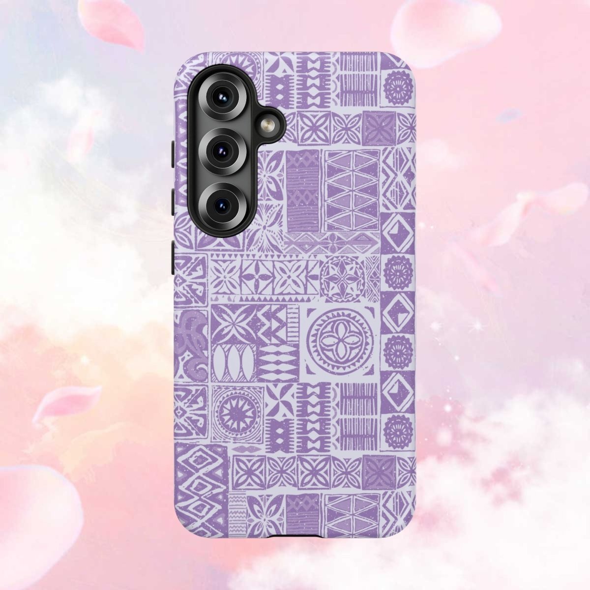 Lavender Elei Tough Phone Case for iPhone 17, glossy, durable Printify brand, designed for AU, NZ, and USA markets.