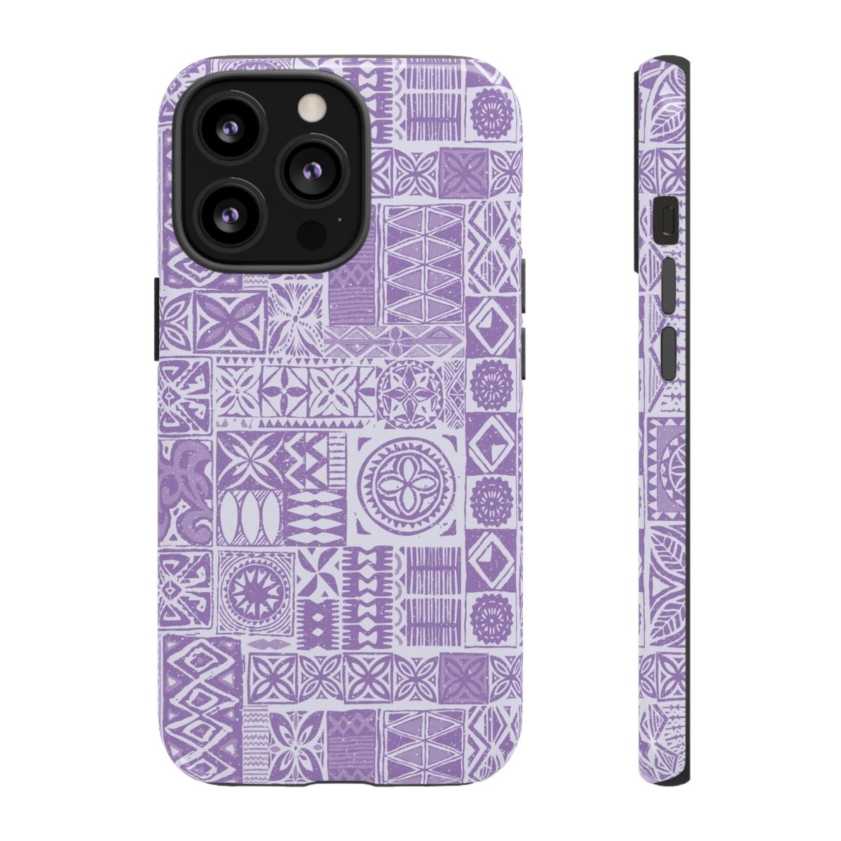 Lavender Elei tough phone case for iPhone 17, glossy finish, durable protection, for AU, NZ, and USA.