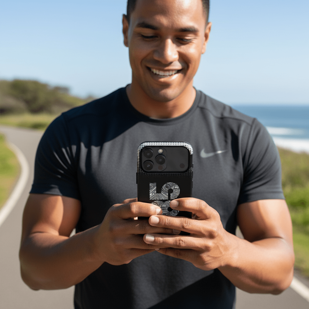 Tough Phone Case 685 for AU/NZ/USA, rugged protective cover with tropical Samoa design, fits smartphones securely.