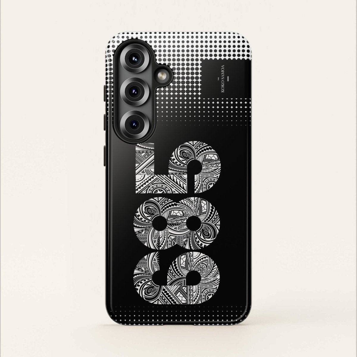 WOYC Tough Phone Case 685 for AU/NZ/USA models, rugged design with tropical Koko Samoa artwork on durable phone protection case.