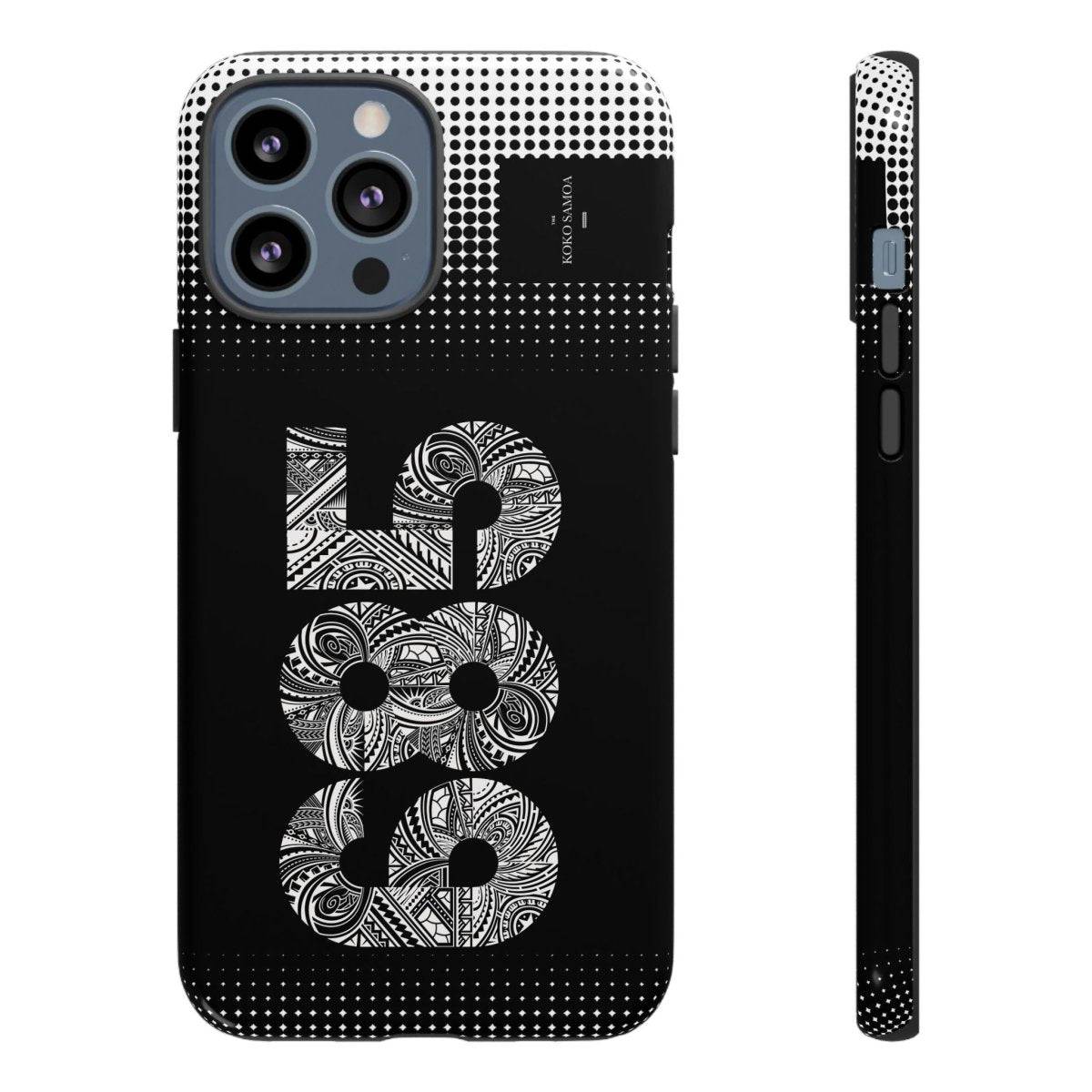 Tough Phone Case 685 for AU/NZ/USA, rugged protective case with tropical Koko Samoa design, durable and shockproof.