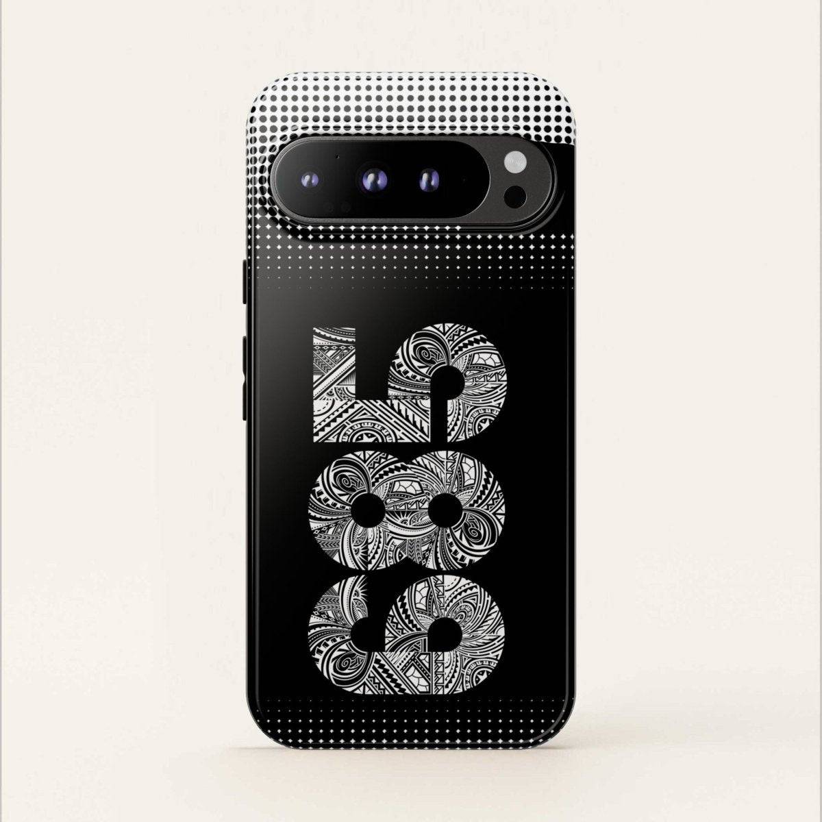 WOYC Tough Phone Case 685 for AU/NZ/USA, durable protective cover with tropical Koko Samoa design for smartphones.
