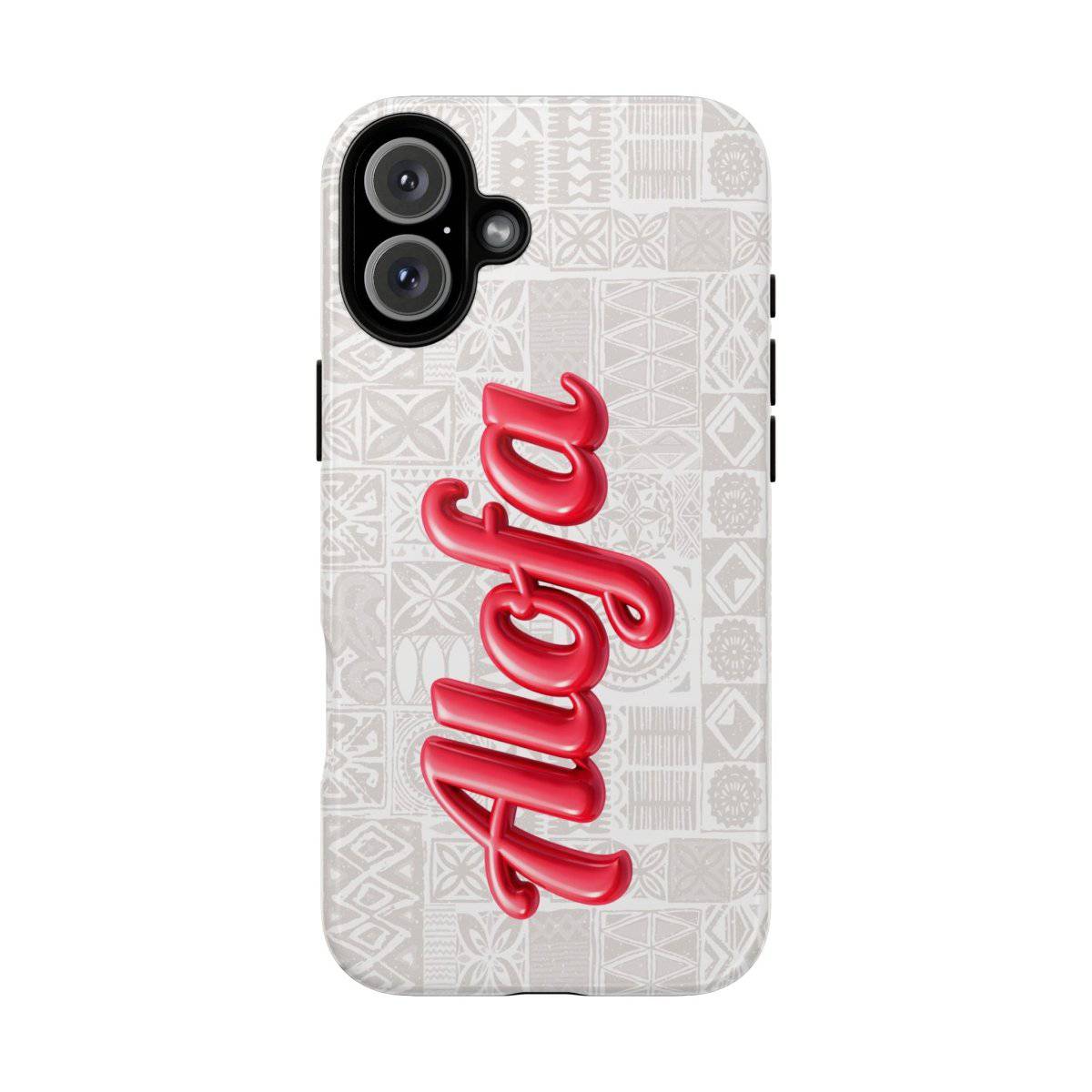 WOYC Tough Phone Case Alofa featuring Koko Samoa design, protective cover for smartphones in AU, NZ, and US markets.