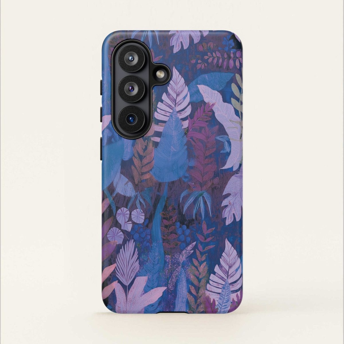 Lavender palms print tough phone case by Printify for AU, NZ, and USA, designed to protect smartphones with a durable cover.