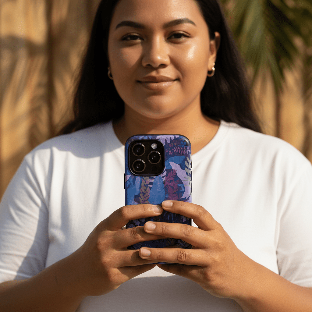 Tough Phone Case - Lavender Palms - AU/NZ/USA - The Koko Samoa