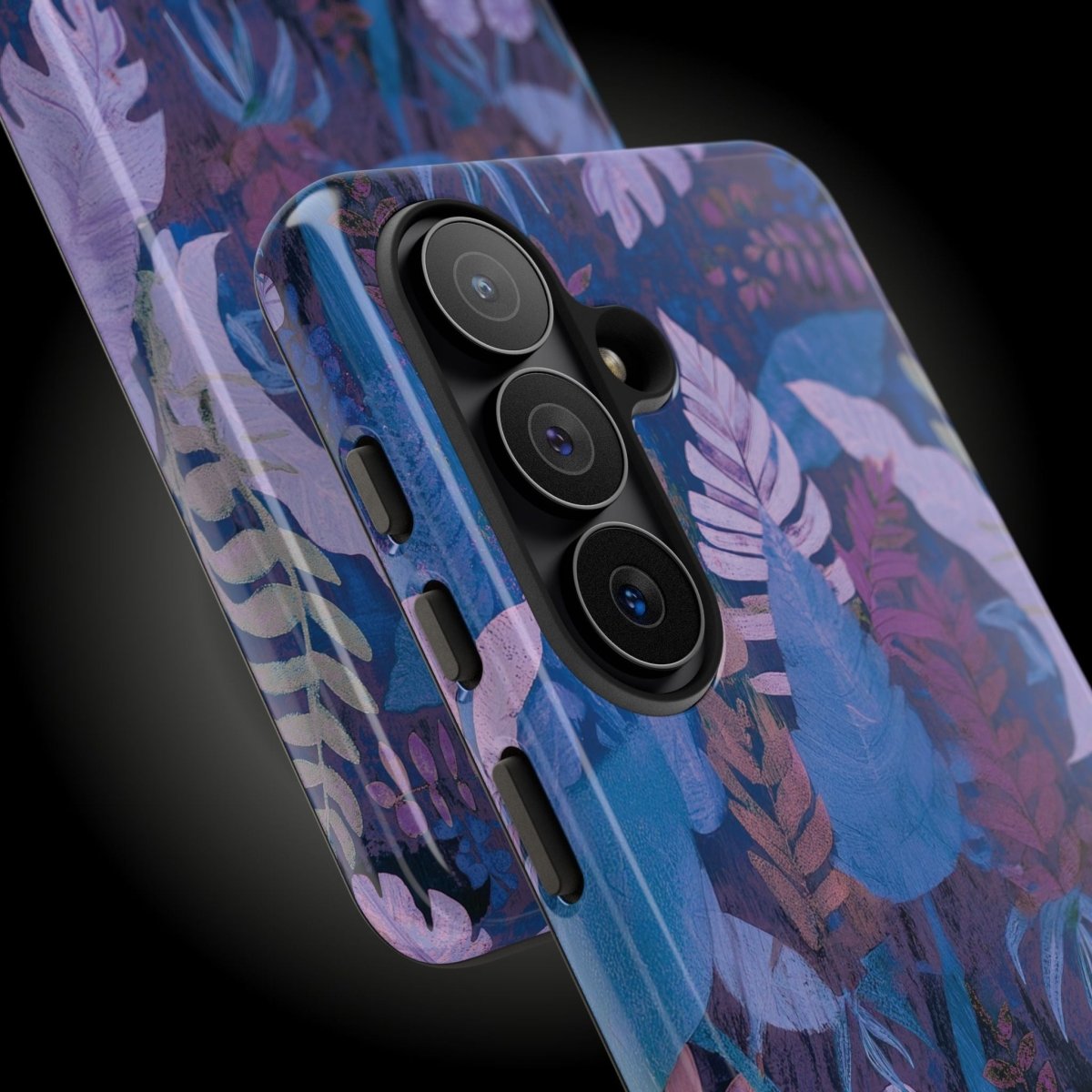 Tough lavender palms phone case by Printify for AU/NZ/USA, durable protection with tropical palm design on phone cover.
