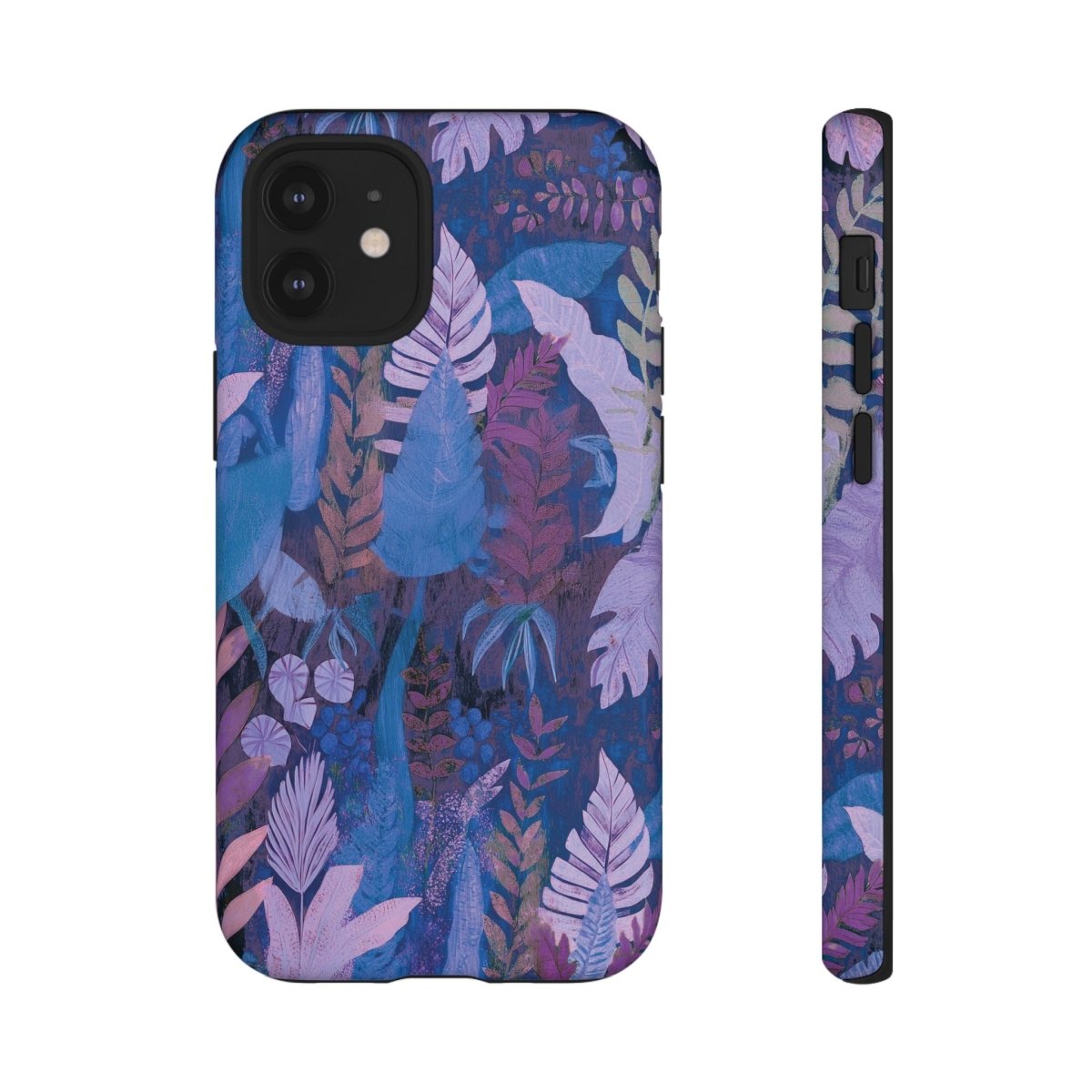 Lavender palms design tough phone case for AU, NZ, and USA, showcasing a durable protective cover for smartphones.