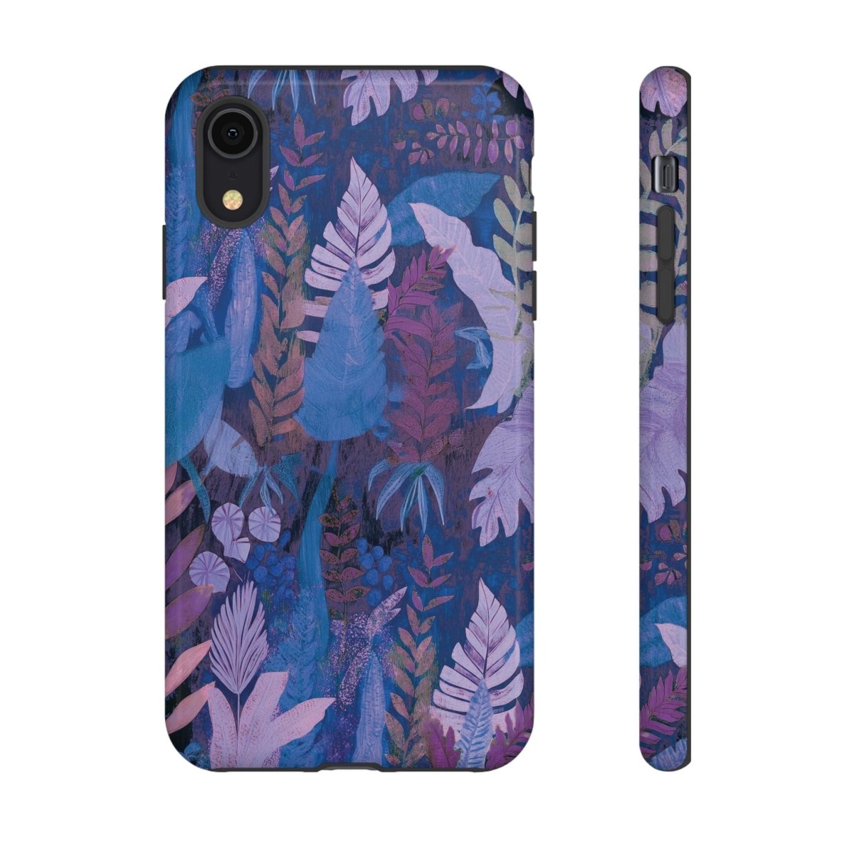 Lavender palms print tough phone case from Printify for AU, NZ, and USA, designed to protect and decorate smartphones.