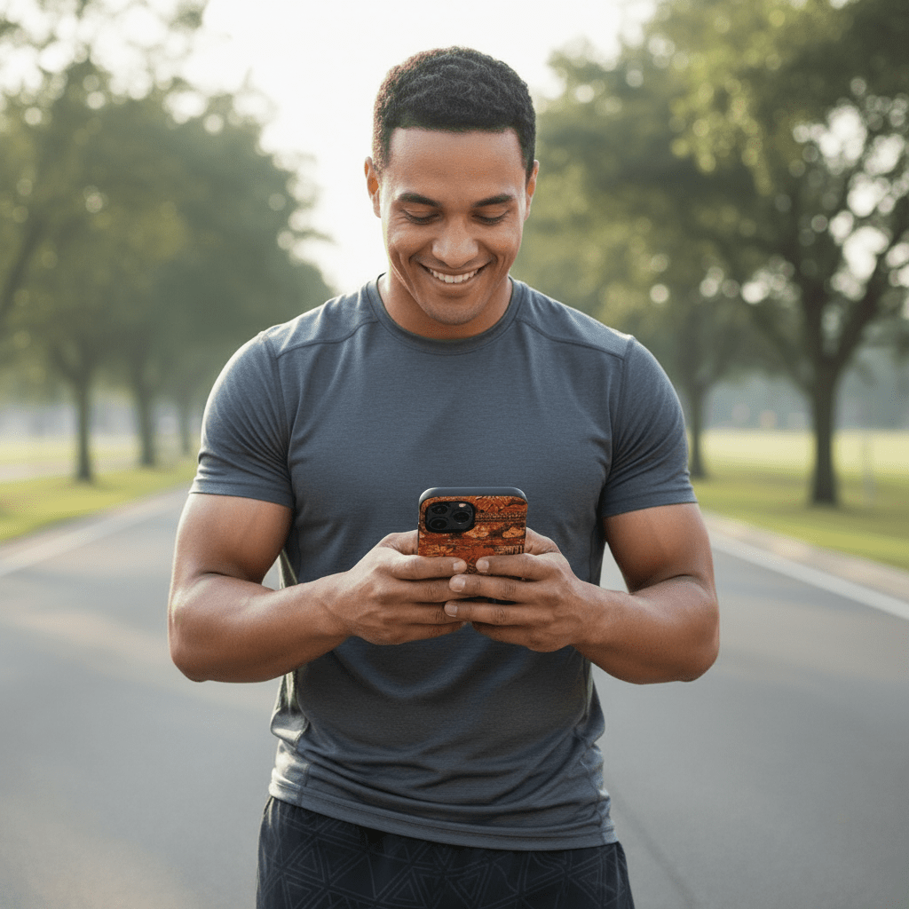 WOYC Tough Phone Case Poutasi Promise for AU/NZ/USA with Samoa Koko design, durable protective cover for smartphones.