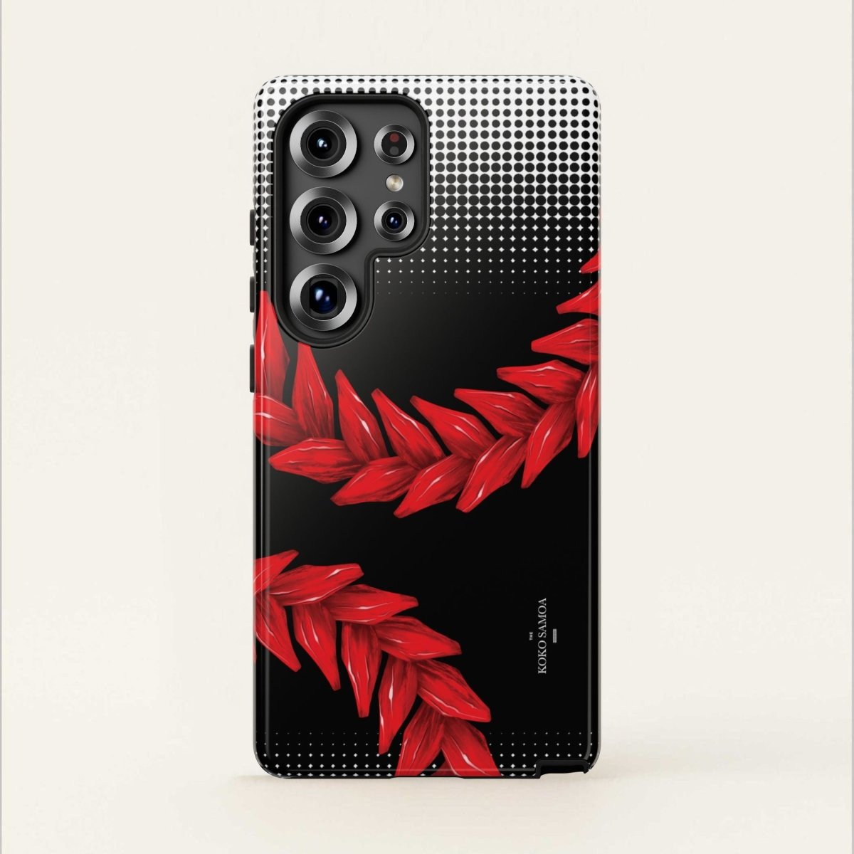 Printify Tough Phone Case featuring Ula Fala design, durable cover for smartphones, inspired by Polynesian art and culture