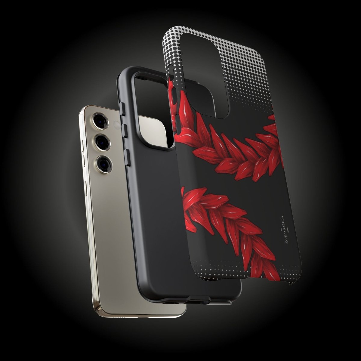 Durable Ula Fala phone case by Printify, designed for AU, NZ, and USA, featuring vibrant Samoan art on a protective cover.