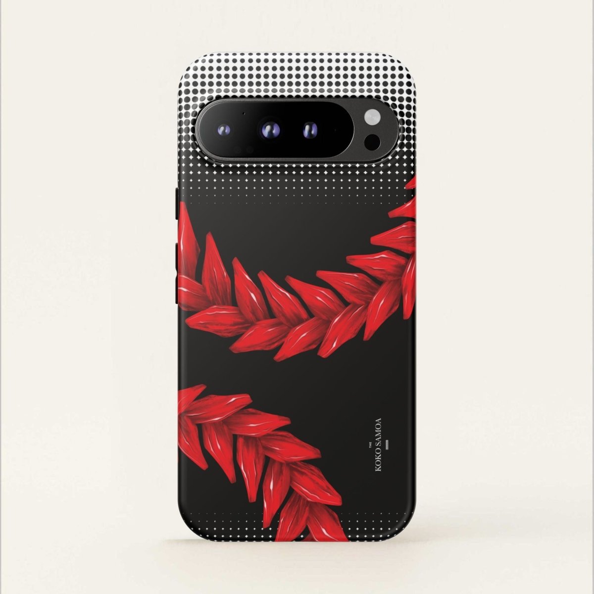 Durable Ula Fala print phone case by Printify for AU, NZ, and US, featuring traditional Samoan design on a protective phone cover.