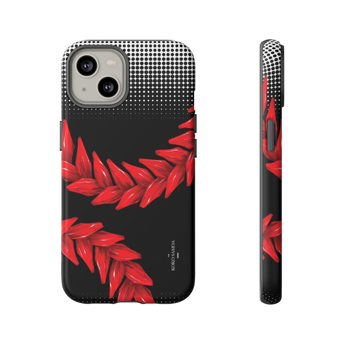Printify Tough Phone Case featuring Ula Fala design, durable protective cover for smartphones with vibrant Polynesian artwork.