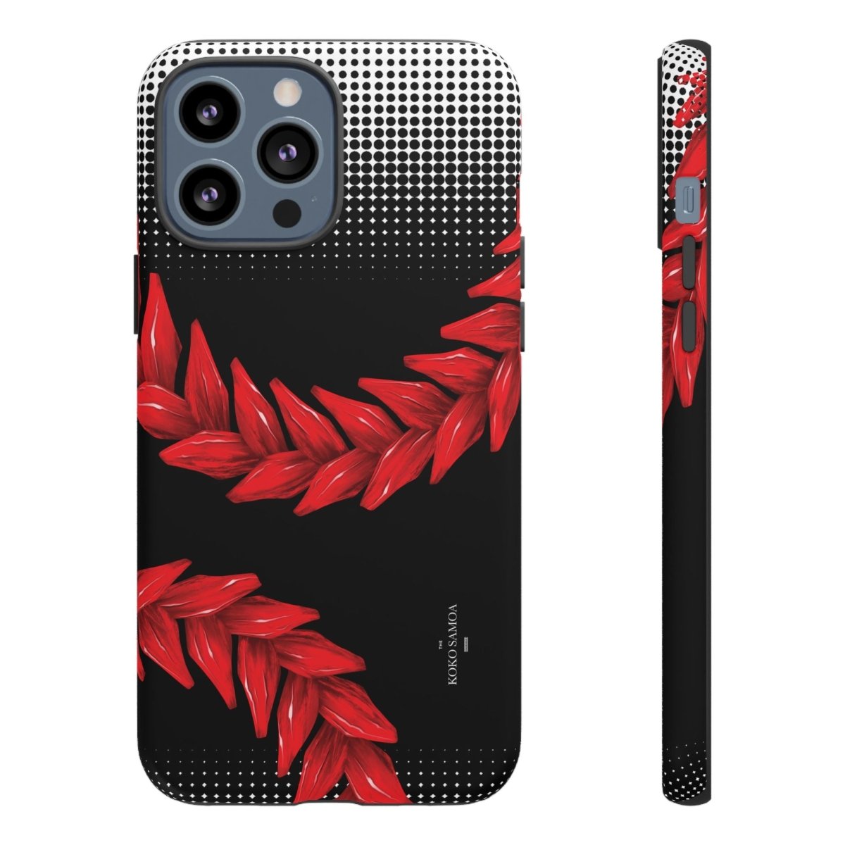 Printify Tough Phone Case featuring Ula Fala design, durable protective cover for smartphones with vibrant Samoan artwork.