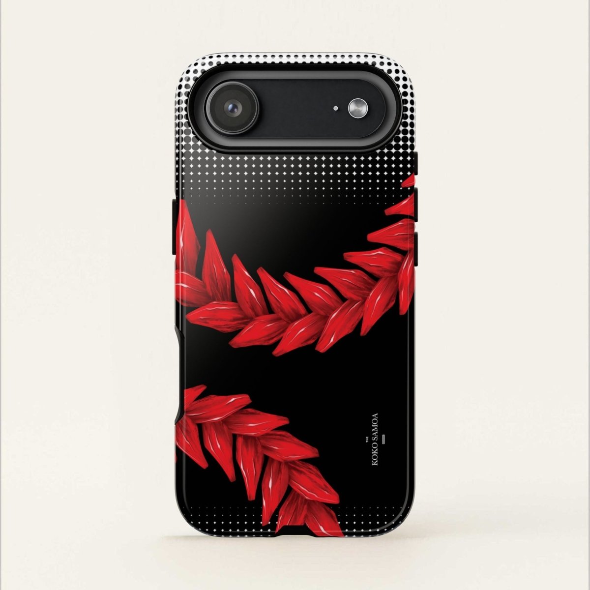 Printify Tough Phone Case featuring Ula Fala design, durable protective cover for smartphones with vibrant Samoan artwork.