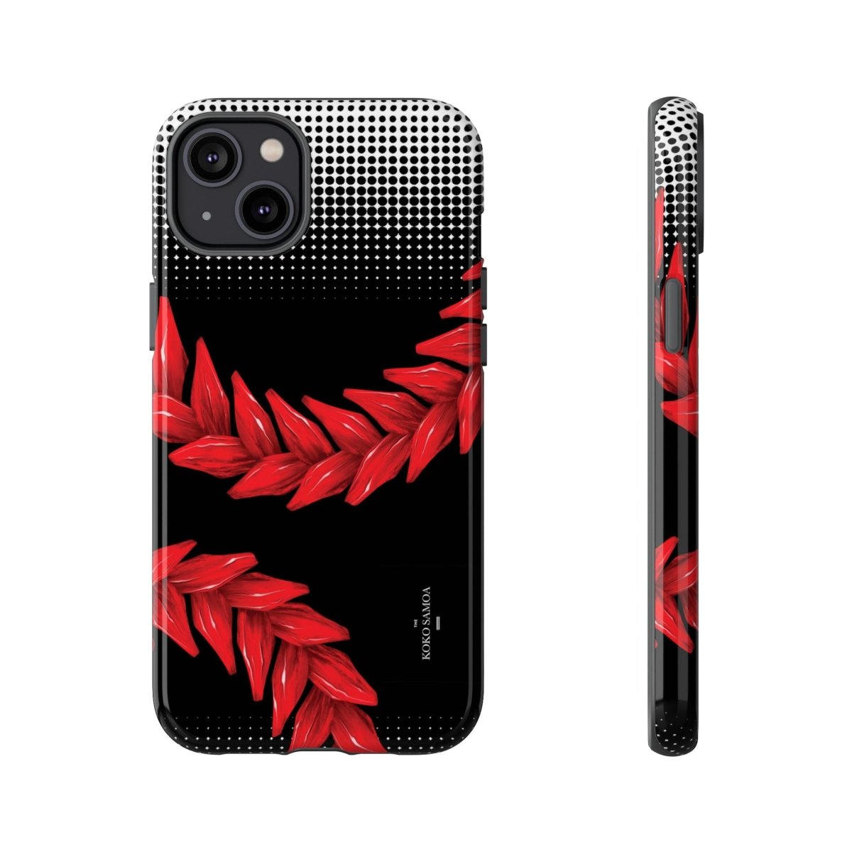 Printify Tough Phone Case featuring Ula Fala design, durable protection for smartphones, with vibrant Polynesian-inspired artwork.
