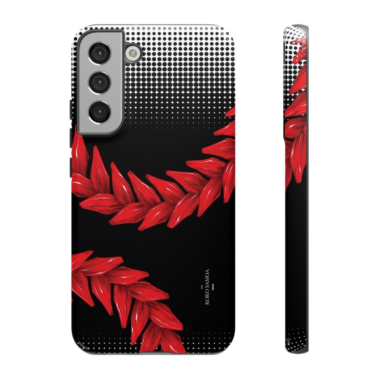 Printify Tough Phone Case with Ula Fala design, durable protective cover for smartphones featuring Samoan art.
