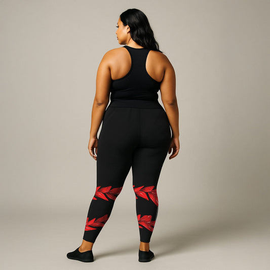 IslandPlus - 2XL to 6XL Leggings - Ula Fala - AU/NZ/USA