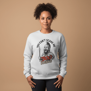 Unisex heavy sweatshirt featuring custom "300 Cousins" design, USA-themed, in a cozy, warm fabric.