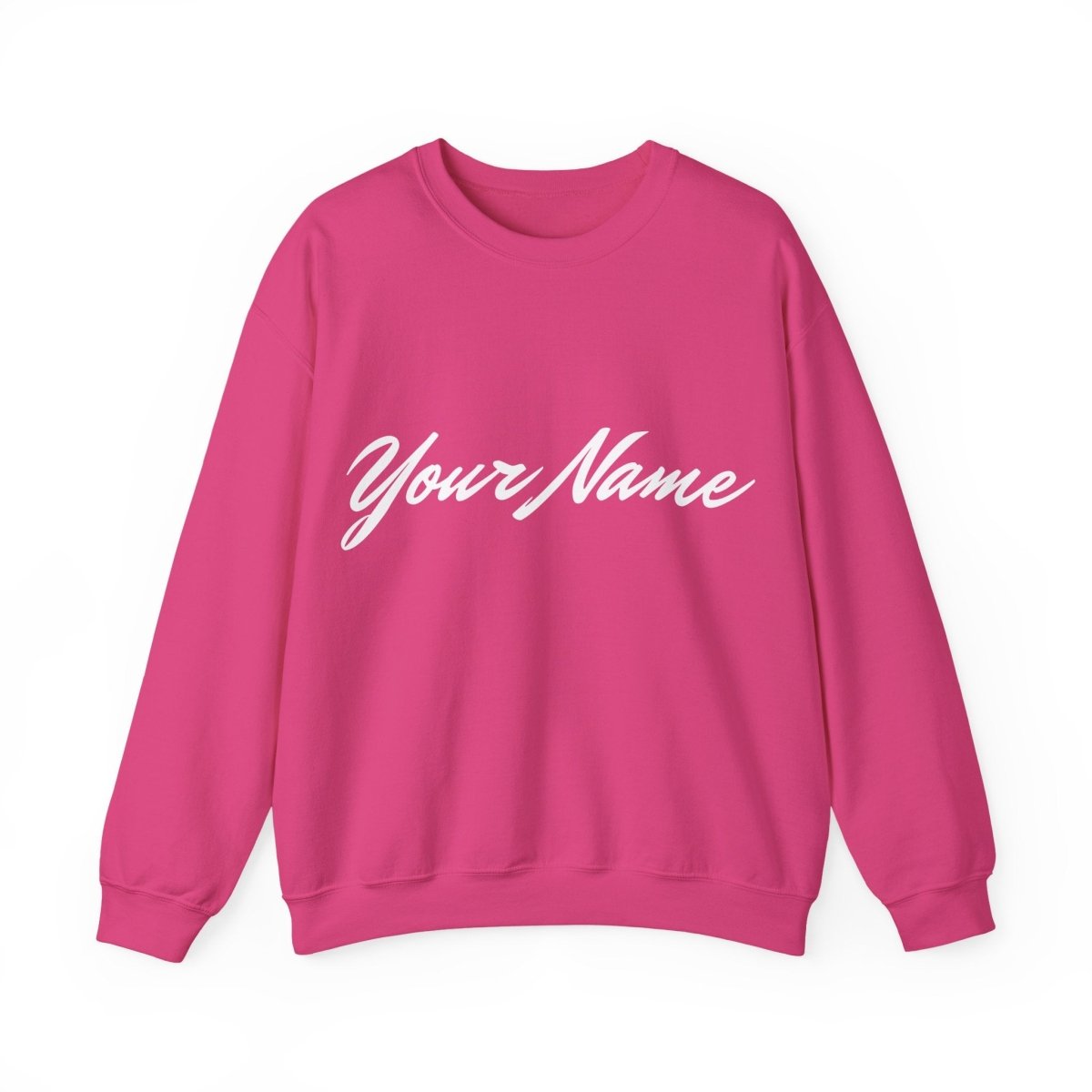 Unisex heavy personalised sweatshirt by The Print Bar featuring a custom design on a cozy, durable sweatshirt.