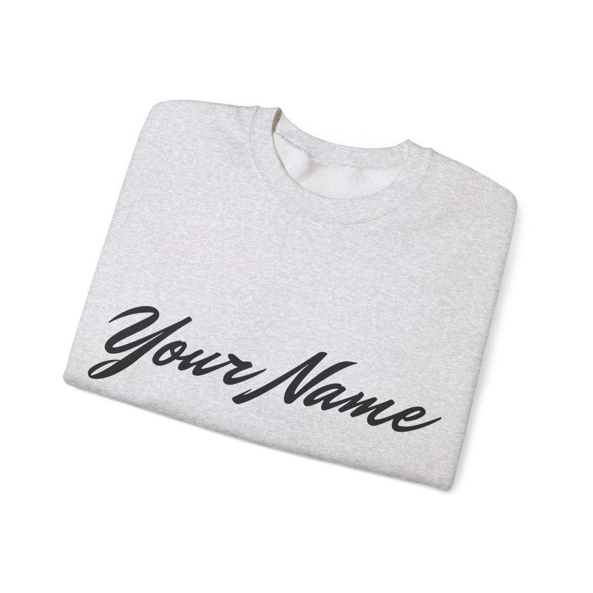 Unisex heavy sweatshirt with personalized design, featuring The Print Bar branding and custom artwork on soft fabric.