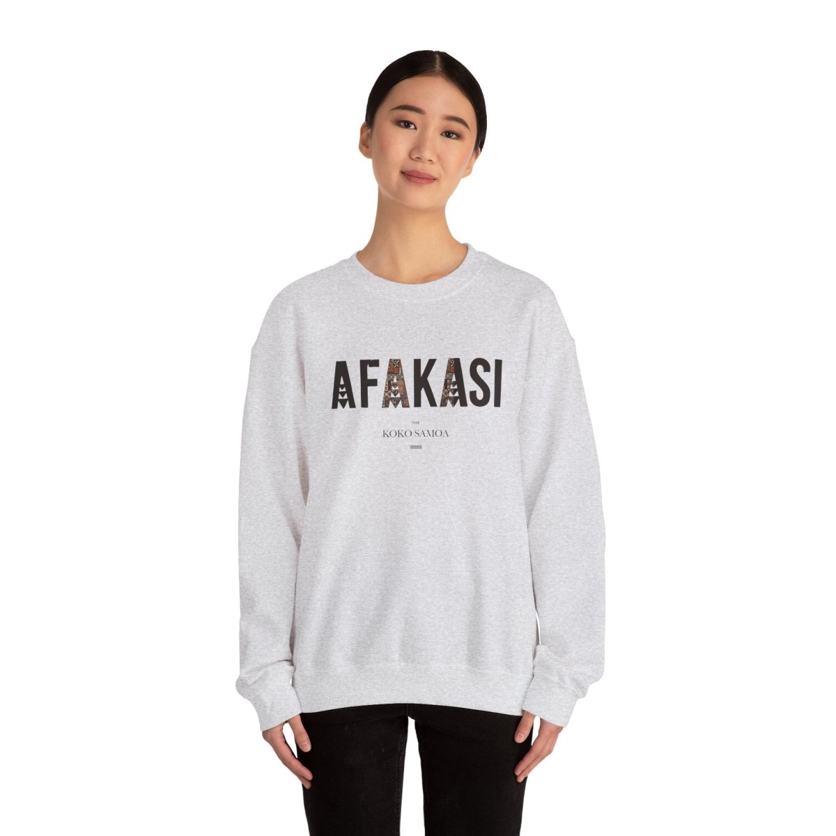 Unisex Heavy Sweatshirt - Afakasi - Personalised - AU/NZ - The Koko Samoa