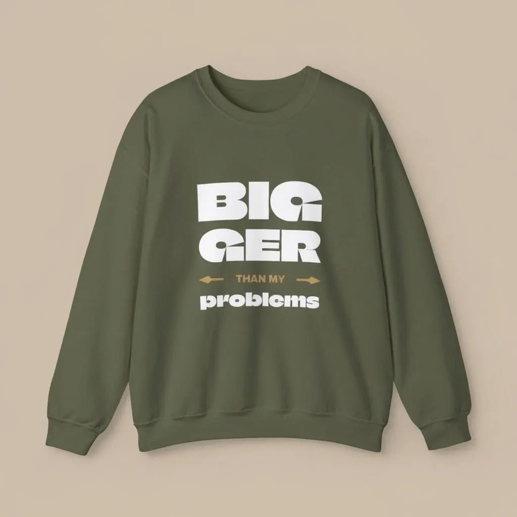 Unisex Heavy Sweatshirt - Bigger Than Problems - Personalised - AU/NZ - The Koko Samoa