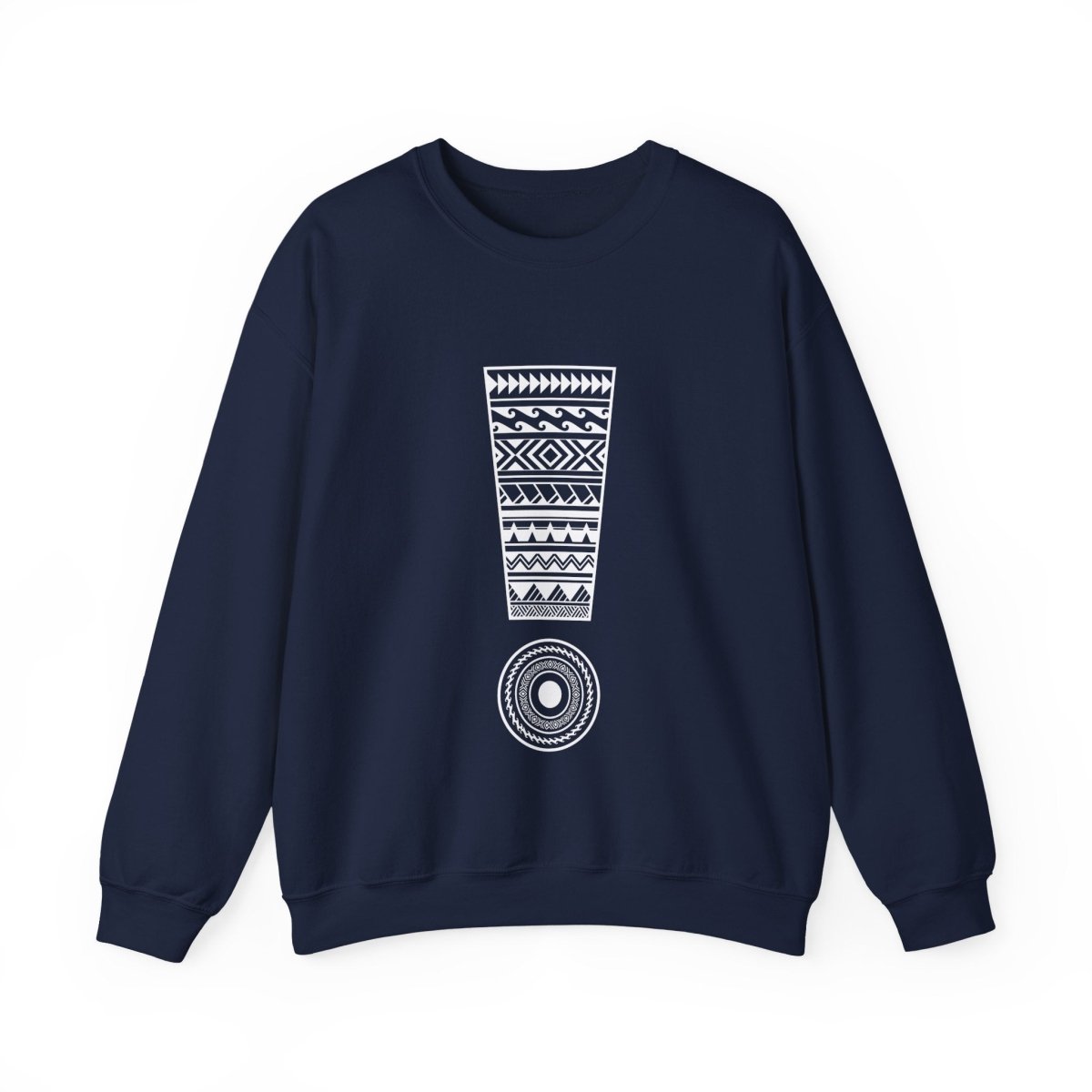 Unisex heavy sweatshirt by The Print Bar with Exclaim design, featuring a comfortable fit and personalized style.