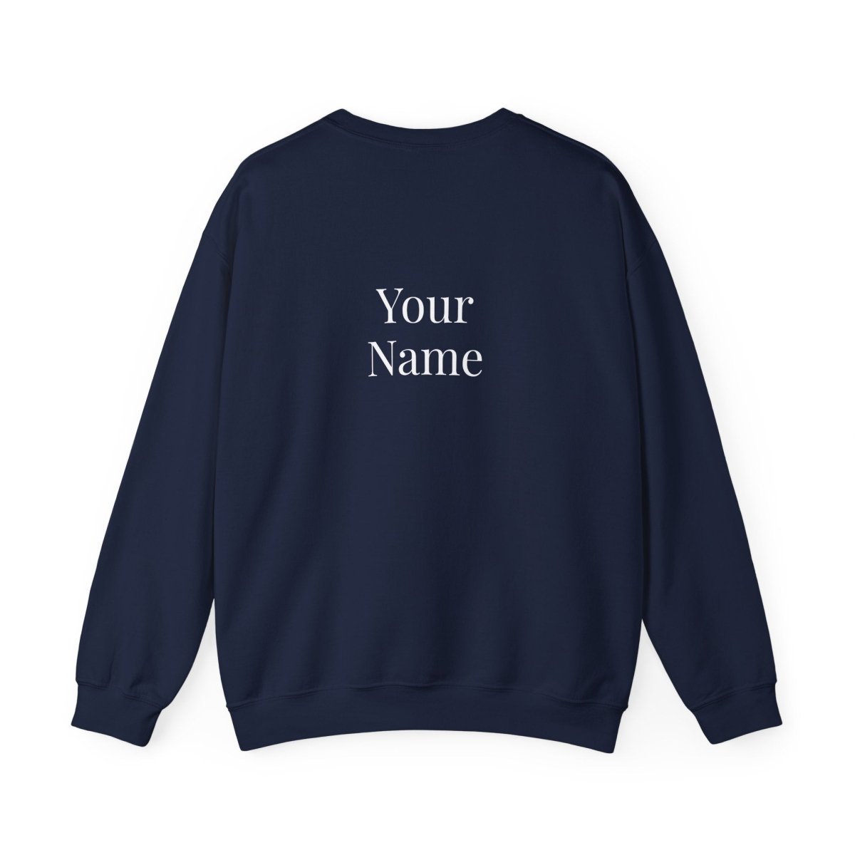 Unisex heavy sweatshirt by The Print Bar featuring a personalized "Exclaim" design, casual fit, in neutral colors.