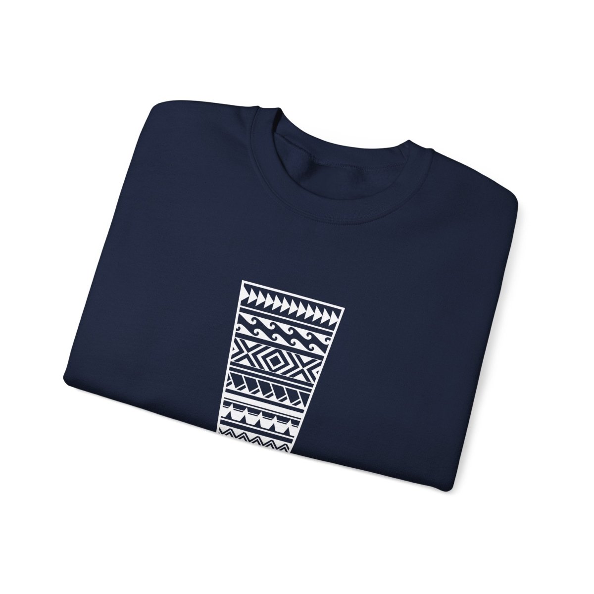 Unisex heavy sweatshirt by The Print Bar featuring "Exclaim" design, casual fit, worn by a person showing front view.