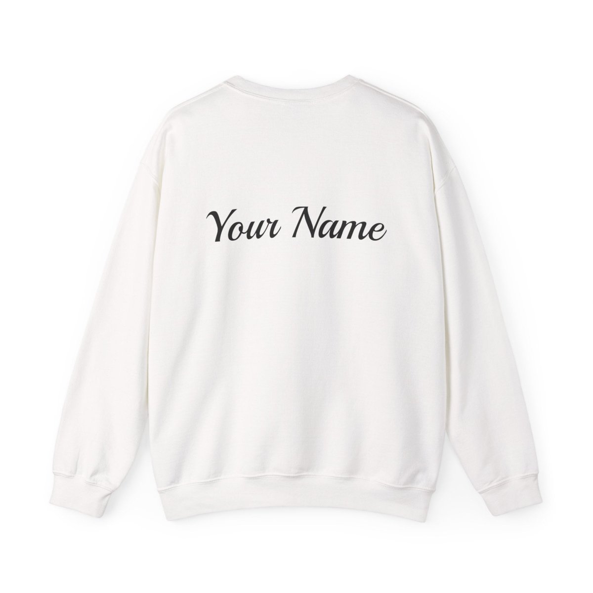 Unisex heavy sweatshirt from The Print Bar with personalized "Fresh Off Business" design, suitable for AU/NZ customers.